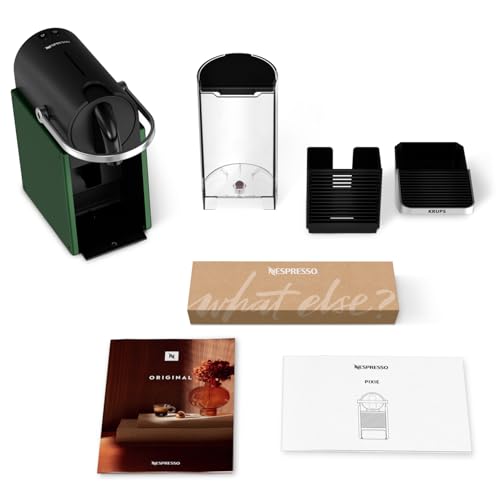 Machine à Café à Capsules Luxifa Style Industriel – Vert Foncé, Revêtement Métal