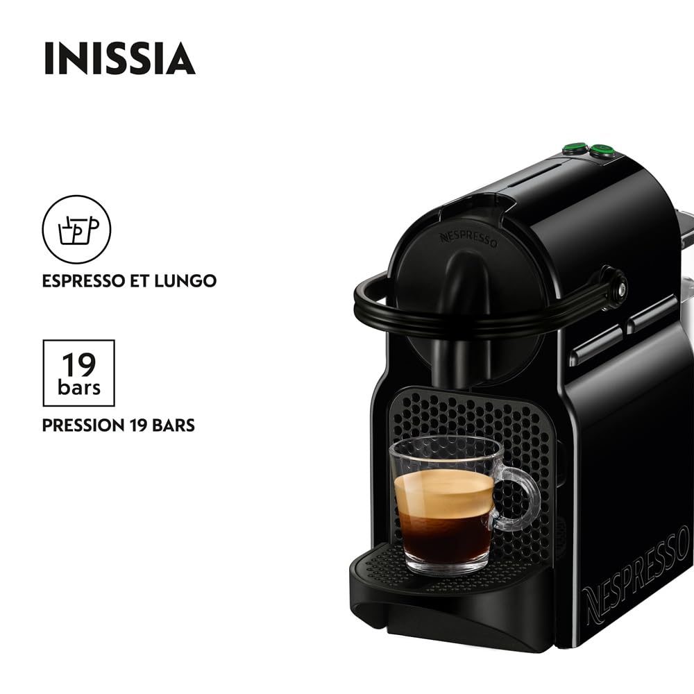 Machine à Café à Capsules Luxifa Compacte – 19 Bars, Espresso & Lungo, Noir
