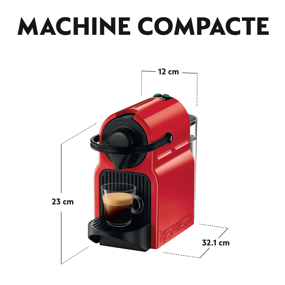 Machine à Café Espresso Luxifa Compacte – Rouge, Cafetière à Capsules