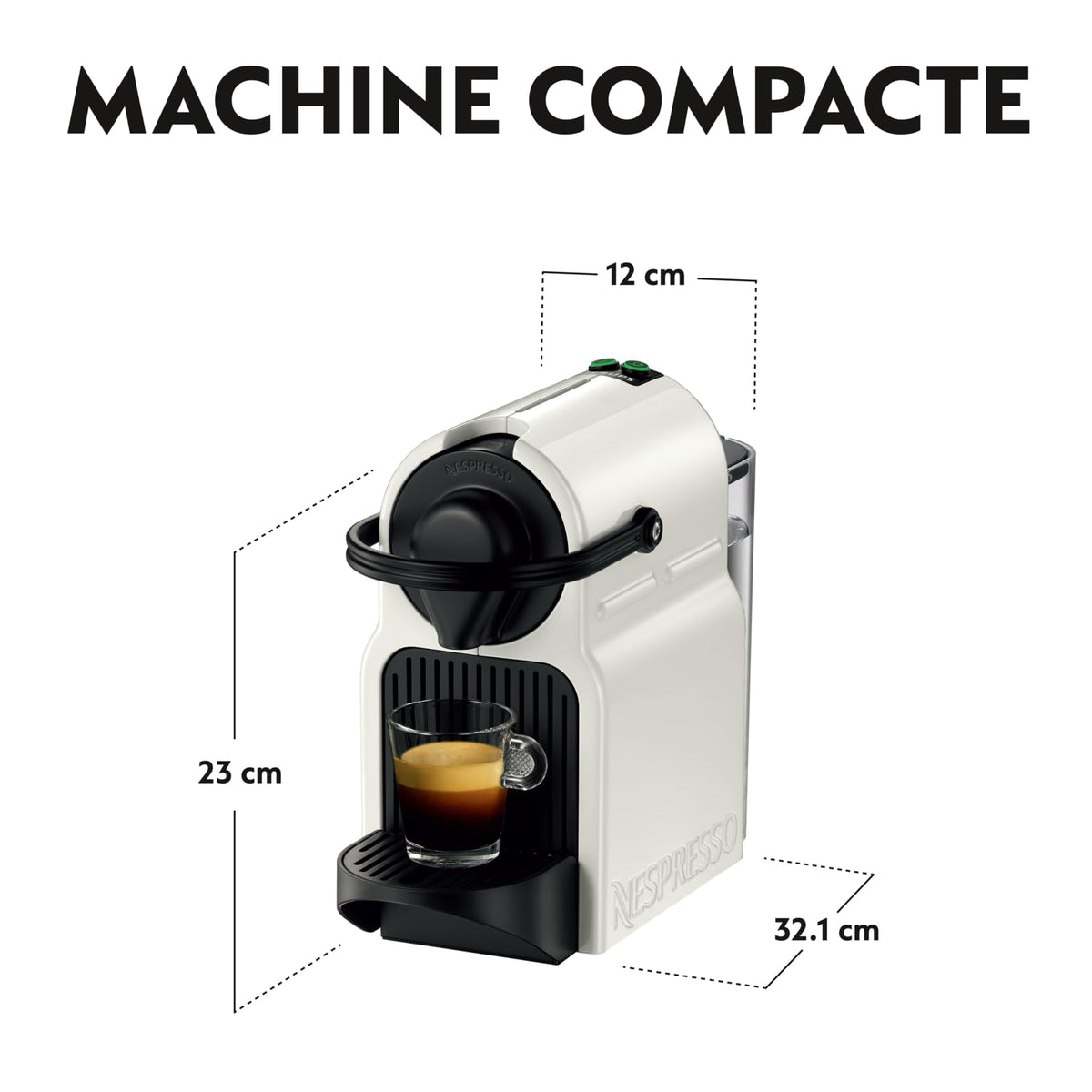 Machine à Café Espresso Luxifa – 19 Bars, Réservoir 0,7 L, Blanche