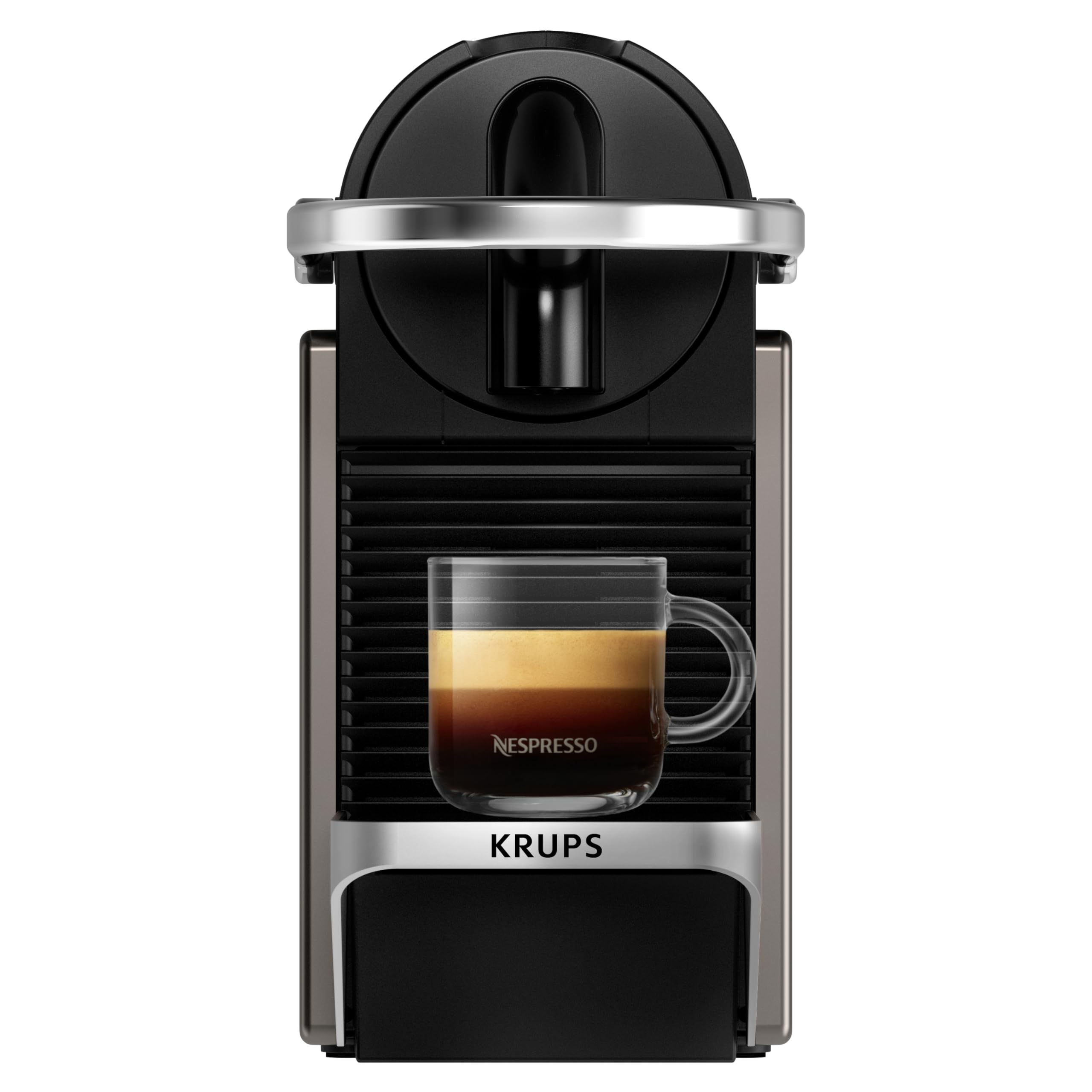 Machine à Café à Capsules Luxifa Style Industriel – Titane, Revêtement Métal