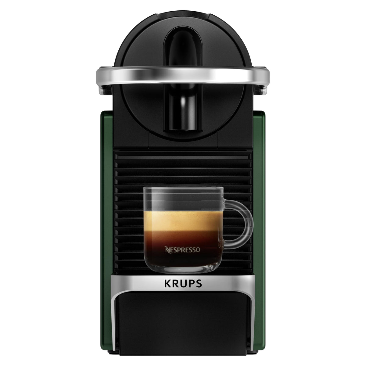 Machine à Café à Capsules Luxifa Style Industriel – Vert Foncé, Revêtement Métal
