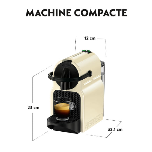 Machine à Café à Capsules Luxifa Compacte – 19 Bars, 1260 W, Blanc Crème